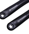 One Pair Square Hole Bike Crank Arms 140mm 152mm 160mm 165mm 170mm 175mm Alloy 6061 Black For E Bikes And Electric Bicycles Heavy Duty Forged Aluminum Crankset, close-up of square holes and branding