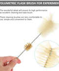 4 Piece Lab Flask Brush Set For 250ml Volumetric Flasks, Glass Tubes And Beakers Cleaning Brushes With Tough Pro Grade Bristles