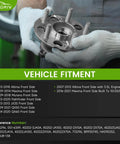 Two Pack Front Wheel Bearing Hub Assembly for 2009 2018 Murano 2013 2020 Pathfinder displayed with vehicle fitment details