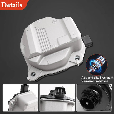 Hella Reliable Electric Coolant Water Pump Swap Compatible With Toyota Camry And Avalon 2018 Through 2021 2.5 Liter Engine Cooling Assembly showing detailed view of connector and design.