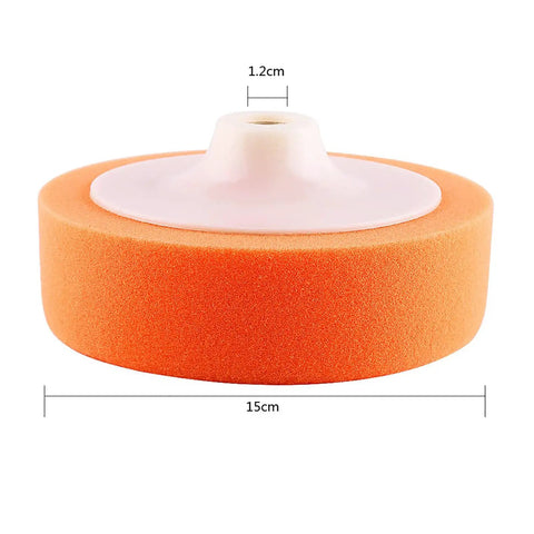 Kick Your Car Shine Into High Gear With This Professional 6 Inch Sponge Polishing Pad Wheel, 15cm foam pad for waxing and buffing.