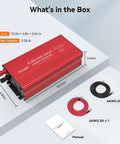 Pure Sine Wave Inverter 1000W Continuous Power With 2000W Peak, 12V DC to 110V and 120V AC converter with accessories