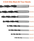 8 piece drill bit set ranging from 3mm to 10mm for 3/8 Inch Hand Drill With Manual Crank And 8 Piece Drill Bit Set Safe Double Pinions Design Adjustable Chuck 1.5 To 10mm Non Slip ABS Handle Your Everyday Diy Workhorse For Wood Plastic And Metal