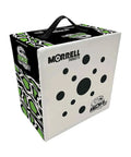 BOA Compression Archery Target For Compound Bows And Crossbows, 18 Inch Weatherproof Foam Block, White and Black Side View