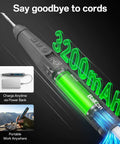 Cordless Soldering Iron Kit With 8S Rapid Heating And 3200mAh USB C Battery highlighting power bank charging and portability