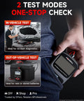 12V Car Battery Tester With 100 To 1100 CCA Load Test For Quick Battery Health Check Workhorse Battery Analyzer You Can Count On For Road Trips Daily Drives And Seasonal Maintenance, handheld in pocket