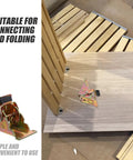 Foldable Small Hinges for Exterior Doors and Folding Shelves iron door springs demonstration on wooden panel