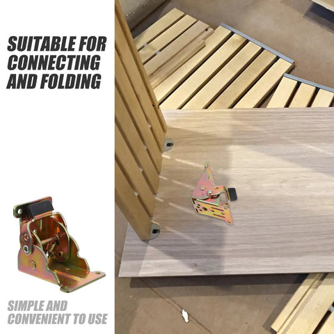 Foldable Small Hinges for Exterior Doors and Folding Shelves iron door springs demonstration on wooden panel