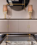 Modern cabinet with 30 pack 5 inch square cabinet handles in brushed brass finish stainless steel kitchen hardware pulls with 128mm hole center.