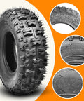 4.10/3.50-6 Tire Inner Tube for Lawn Mowers Wheelbarrows Go Karts ATVs Quad Bikes Snow Blowers Tractors close-up details