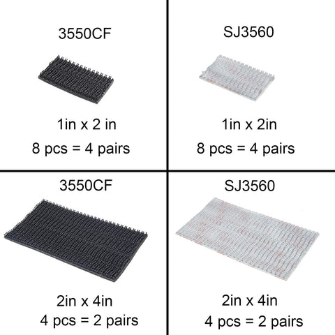 Heavy Duty Dual Lock Tape Pack Of 4, Black 2X4 Inch Adhesive Mounting Strip, Slaps Right On Your Dashboard To Keep EZ Pass And Toll Tags Secure, Built Tough Weatherproof Real Deal Fit.
