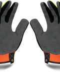 Hi Viz Pro Work Gloves With Reflective Accents EXO Embossed Palm Medium Size shown in front view.