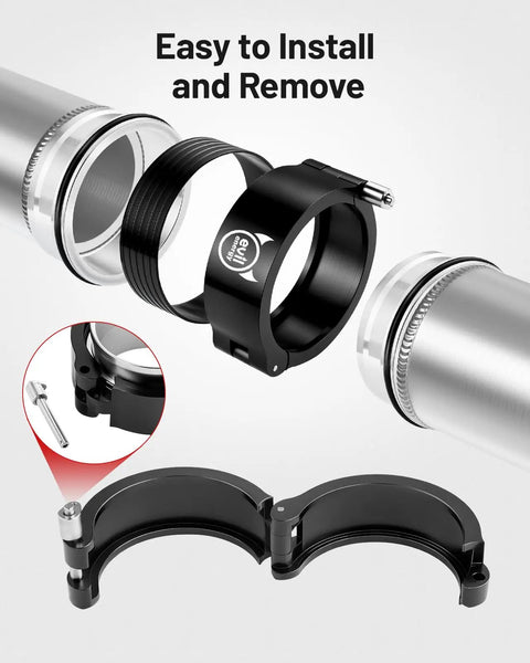 V Band Aluminum Quick Release Clamp For 3 Inch Intercooler Piping No Fuss Leak Free Flange Connection 800 PSI Max 400 F Temp