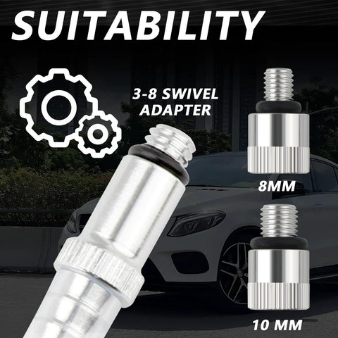 Quart Bottle Fluid Transfer Pump Kit With Three Eighths Inch Swivel And Eight Millimeter Ten Millimeter Adapters