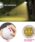 Battery Operated Motion Sensor Light Outdoor Wireless Waterproof Spotlight With Auto On Off, Ultra Bright 200 Lumen LED