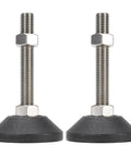 Adjustable Furniture Leveling Feet With Non Slip Rock Solid Grip For Home And Office Use 100mm Height M16 Threaded Heavy Duty Support Up To 22 Lbs 2 Pack Ideal For Sofas Tables Desks And Workstations Anti Slip Base For Scratch Free Floors