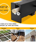 Racewill 1/2 To 2 Inch Pvc Conduit Bending Heater With Digital Temp Display For Precise Heat Control, black tool bending PVC pipes.