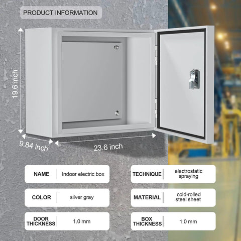 Heavy Duty Metal Electrical Enclosure Box For Indoor And Outdoor Use With Dustproof And Moisture Proof Protection And Safety Lock