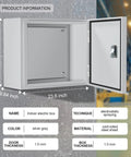 Tough As Nails Metal Electrical Enclosure Box For Indoor And Outdoor Use With Dustproof And Moisture Proof Protection Heavy Duty Safety Lock Junction Box Universal Electric Equipment Enclosure Cabinet For Harsh Environments, 23.6 x 19.6 in