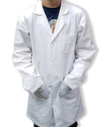 Kid Sized White Doctor Lab Coat Unisex Size 12/14 For Boys And Girls Durable Material With 33.5 Inch Length And 22 Inch Sleeve