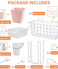 All In One Pegboard Organizer Kit 42 Pack With Large Baskets Bins Cups Hooks J And L Book Holder Wall Mount Storage