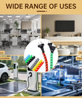 Wide range of uses for Spiral Cable Wrap 10ft Cable Sleeve For Cords Flexible Cable Management in office, home, automobile, factory.