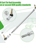 Must-Have Golf Cart Tie Rod Assembly Left And Right For EZGO Gas And Electric Carts 2001 Up 26 Inch Fits TXT Shuttle ST Express And More With Part Numbers 70876-G02 70902-G01 70902-G02 01069-G01 01069-G02 shown with threaded ends and jam nuts