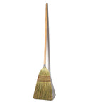 Handmade Corn Broom With Wood Handle For Indoor And Outdoor Use Heavy Duty Garage And Patio Sweep 56 Inch Long 9 Inch Broom Head