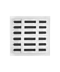 12x12 Modern White Aluminum AC Vent Cover With Decorative Linear Slot Diffuser For Ceiling, Wall, And Floor HVAC Register Grille For Heating And Cooling, Durable Residential Grade Vent Cover Easy Install
