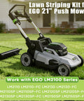 Heavy Duty Lawn Striping Kit With Easy Fill Water Port And Steel Roller For Walk Behind Mowers Compatible With LM2100 Series