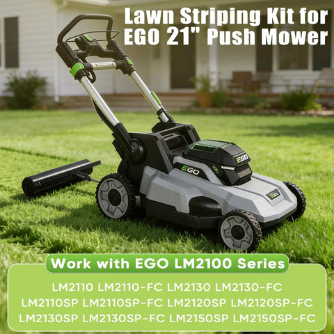 Heavy Duty Lawn Striping Kit With Easy Fill Water Port And Steel Roller For Walk Behind Mowers Compatible With LM2100 Series