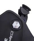 Close-up of Heavy Duty Aluminum Welding Hood Fasteners Set For Pipeliner Helmets, hex screw visible on black material.