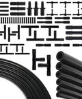 All In One Vacuum Hose Kit With Six Five Foot Hoses And 64 Connectors For Automotive Fluid Lines Windshield Washer Garden