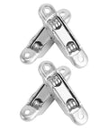Heavy Duty 4 Pack Window Sash Pulley Wheels With Double Bearing Nylon Rollers For Smooth As Butter Gliding Sliding Doors And Glass Tracks, silver metal pulleys with rollers.