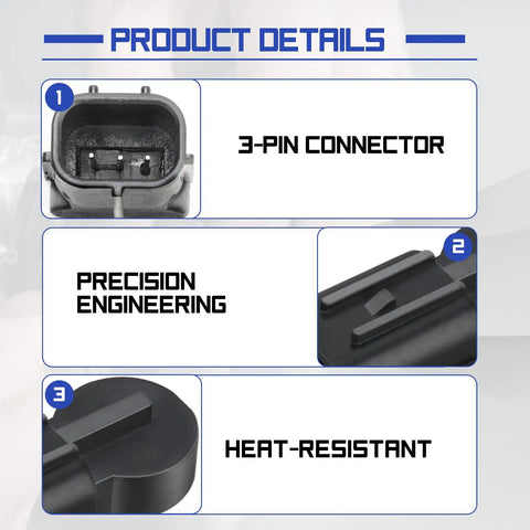 Detailed view of Toyota 926-818 Air Conditioning Compressor Flow Sensor Plug And Play Replacement components.