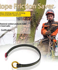 Arborist Friction Saver For Tree Climbing Pro Grade 22kN Retrievable Cambium Saver Loop Belt Sling With Aluminum Ring