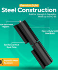 Beefy Heavy Duty Weld On Hinges For Metal Gates And Trailers 5 Inch Barrel Hinges With 9 16 Inch Pin Ball Bearing 550 Lb Load solid steel construction