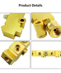 Dang Solid Brass PV4 Proportioning Valve Hardened Upgrade For Ford Chevy Mopar Classic Truck And Hotrod Disc Brake System detail close-up.