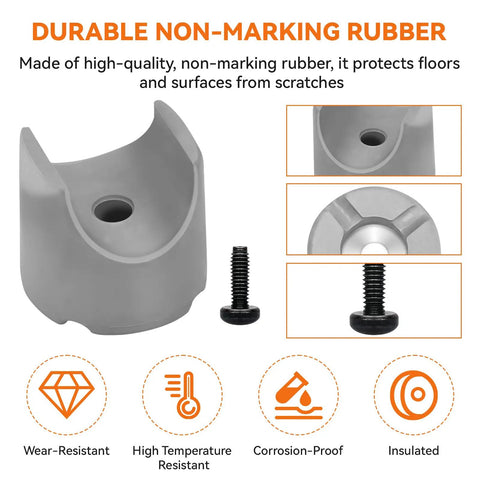 Pressure Washer Rubber Feet Replacement Kit 2 Pack with Mounting Screws Anti Vibration Isolator Feet for Most Gas Powered Washers