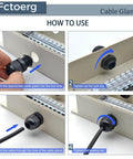 Installation steps of Waterproof Cable Glands Set In Nylon PA66 IP68 Rated Adjustable Strain-Relief Cord Grip Connector