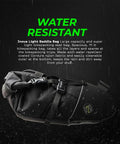 Inova Light Bike Saddle Bag Water Resistant Cordura 1000D Under Seat Storage For Bikepacking with water droplets visible