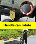 SwAcch Commercial Electric Platform Truck Heavy Duty Motorized Table Cart Dolly showing adjustable speed and rotating handle features.