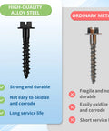 Comparison of high-quality alloy steel air box bolt screw with ordinary metal screw for durability and corrosion resistance.