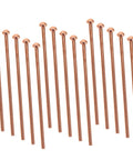 Top Tier Iwowedhero Automotive Welding Pins For Spot Welder Dents 2Mm Iron Plated Copper Studs arranged in a row.