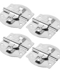 Heavy Duty Iron Suitcase Hinges 4 Pack For 2.1x1.8 Inch Cabinets DIY Wood Case Projects with dual shaft design.