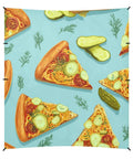 Detail of pickle pizza design on 9x10ft Beach Tent Sun Shelter With Pickle Pizza Design Portable Canopy UPF 50 Plus Sun Protection Easy Setup