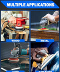 6 Inch Wet And Dry Sanding Discs Set With Hook And Loop for DA Random Orbital Sander on wood, metal, auto, and car paint