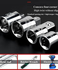 Premium 6-Piece Socket Adapter And Reducer Set In Chrome Vanadium Steel For Impact Driver Ratchet Wrenches Featuring 14-20mm Drive Sizes Ideal For Automotive Repairs And Heavy Mechanical Jobs With High Torque And Rust Proof Design, chrome adapters