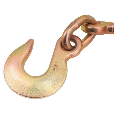 3/8 To 1/2 Inch Drop Forged Ratchet Load Binders With 1/2 Slip Hook, G70 Grade, close-up view of slip hook angle