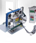No Sweat 30 Inch Bench Belt Grinder And Desktop Sander featuring brushless motor and speed control with blue sanding belt.